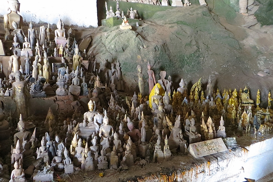 Inside Pak Our Cave - Luang Prabang