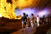 Visit cave in Halong Bay